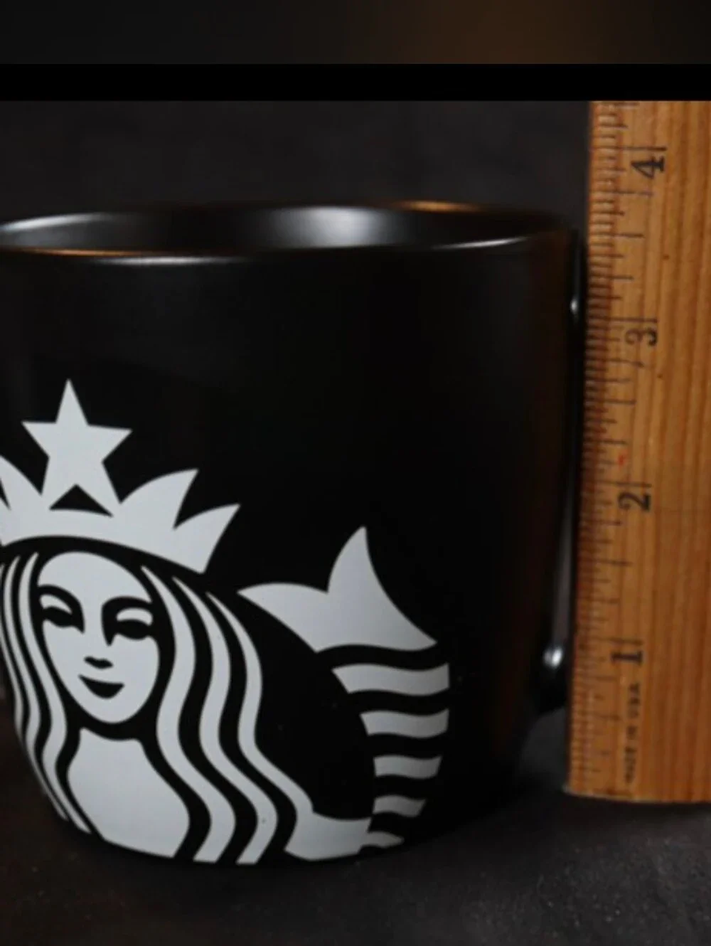 2017 Starbucks Coffee Barista Mug/Cup Deep Black W/ Mermaid Logo 14oz
